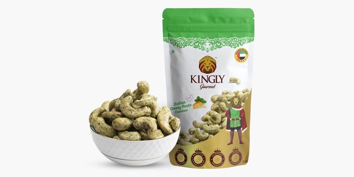 Italian Cheesy Pesto Cashews
